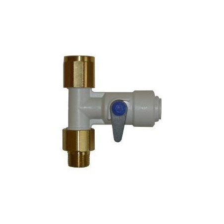 Raccord T F3/8'' x M3/8'' x PF3/8'' - Code: T38