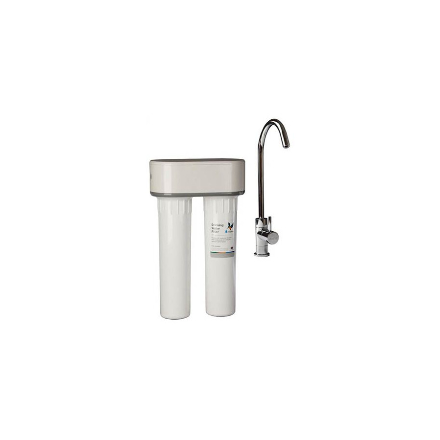 Purificateur d'eau Doulton DUO-HIP BIOTECT ANTI NITRATE sous évier + Robinet eau pure - DUOHIPN