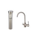 Purificateur d'eau Doulton HIS 3040 BIOTECT + Robinet mitigeur 3 voies haut brossé - 3040R3VHS