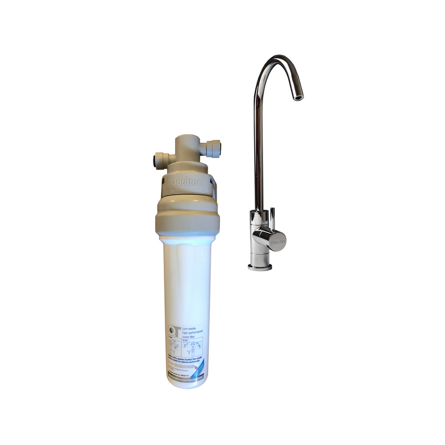 Purificateur d'eau DOULTON QT sous évier avec cartouche BIOTECT + Robinet et accessoires