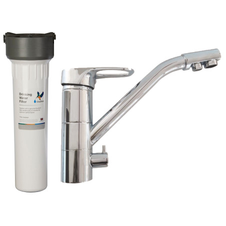 Purificateur d'eau Doulton HIP BIOTECT 3020BIO + Robinet mitigeur 3 voies classique brillant - 3020BIOR3VBB
