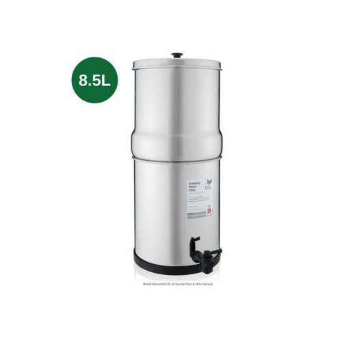 Purificateur d'eau à gravité BRITISH BERKEFELD 8.5 litres équipé de 2 cartouches Ultra Stérasyl - certifié NSF- BB2