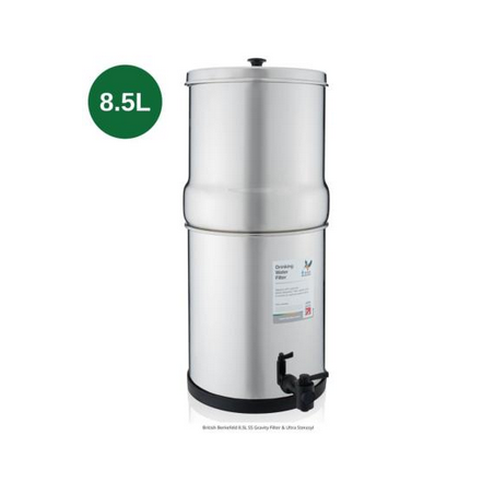 Purificateur d'eau à gravité BRITISH BERKEFELD 8.5 litres équipé de 2 cartouches Ultra Stérasyl - certifié NSF- BB2