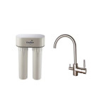 Purificateur d'eau Doulton DUO CALCAIRE BIOTECT 3072C + Robinet mitigeur 3 voies haut brossé - 3072R3VHS