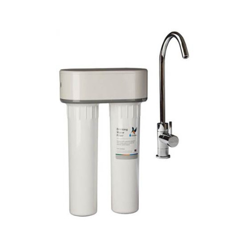 Purificateur d'eau Doulton DUO-HIP BIOTECT ANTI CALCAIRE sous évier + Robinet eau pure - DUOHIPC