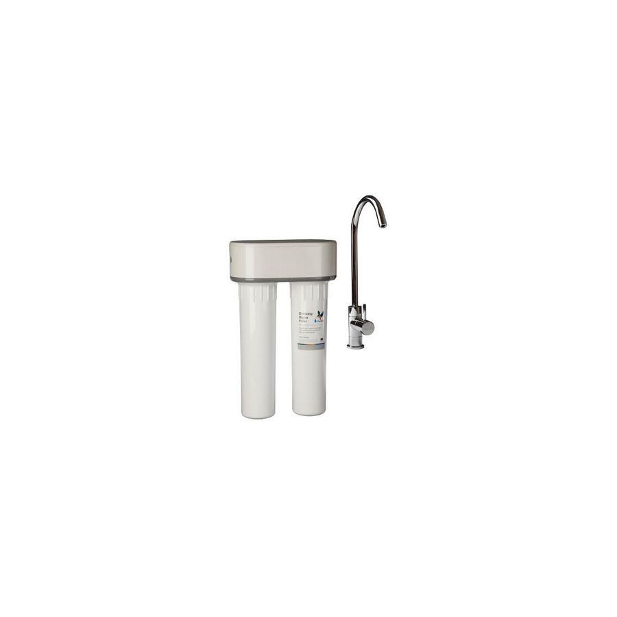Purificateur d'eau Doulton DUO-HIP BIOTECT ANTI FLUOR sous évier + Robinet eau pure